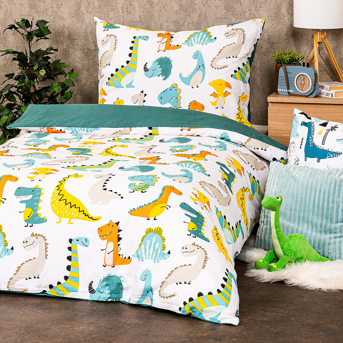 4Home Dětské bavlněné povlečení Little dino