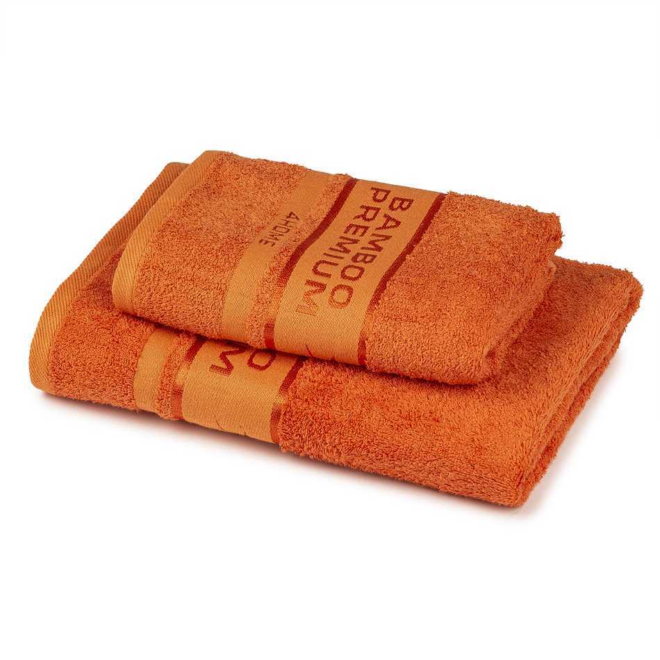 4Home Sada Bamboo Premium osuška a ručník oranžová