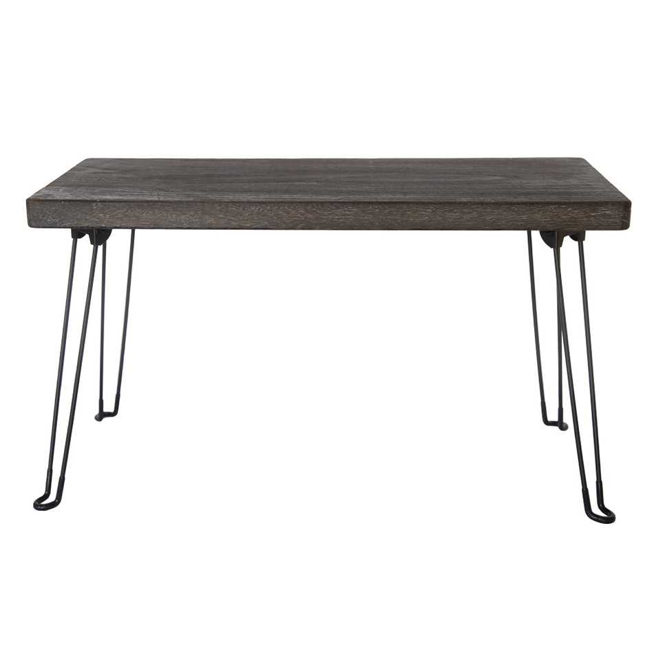 Odkládací stolek Pavlovnie šedé dřevo