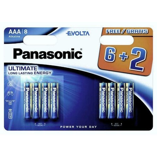 Panasonic LR03EGE/8BW 6+2F EVOLTA