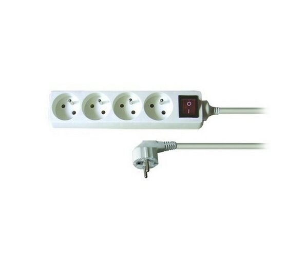Solight Prodlužovací kabel s vypínačem bílá