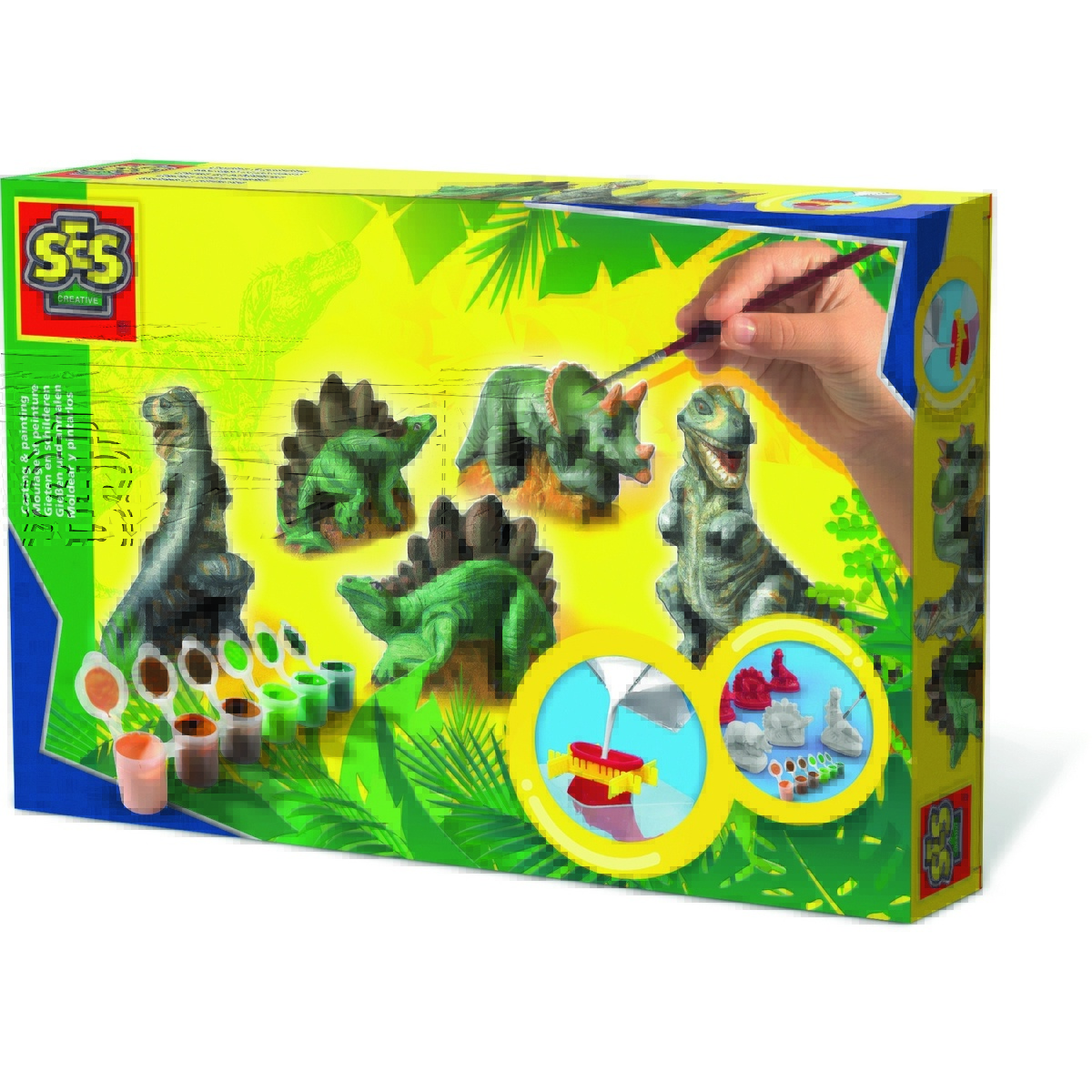 SES Sádrový trojkomplet Dinosauři
