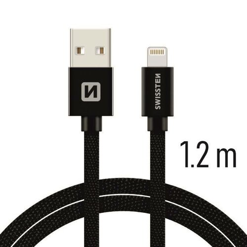SWISSTEN Kabel USB Lightning textilní 1