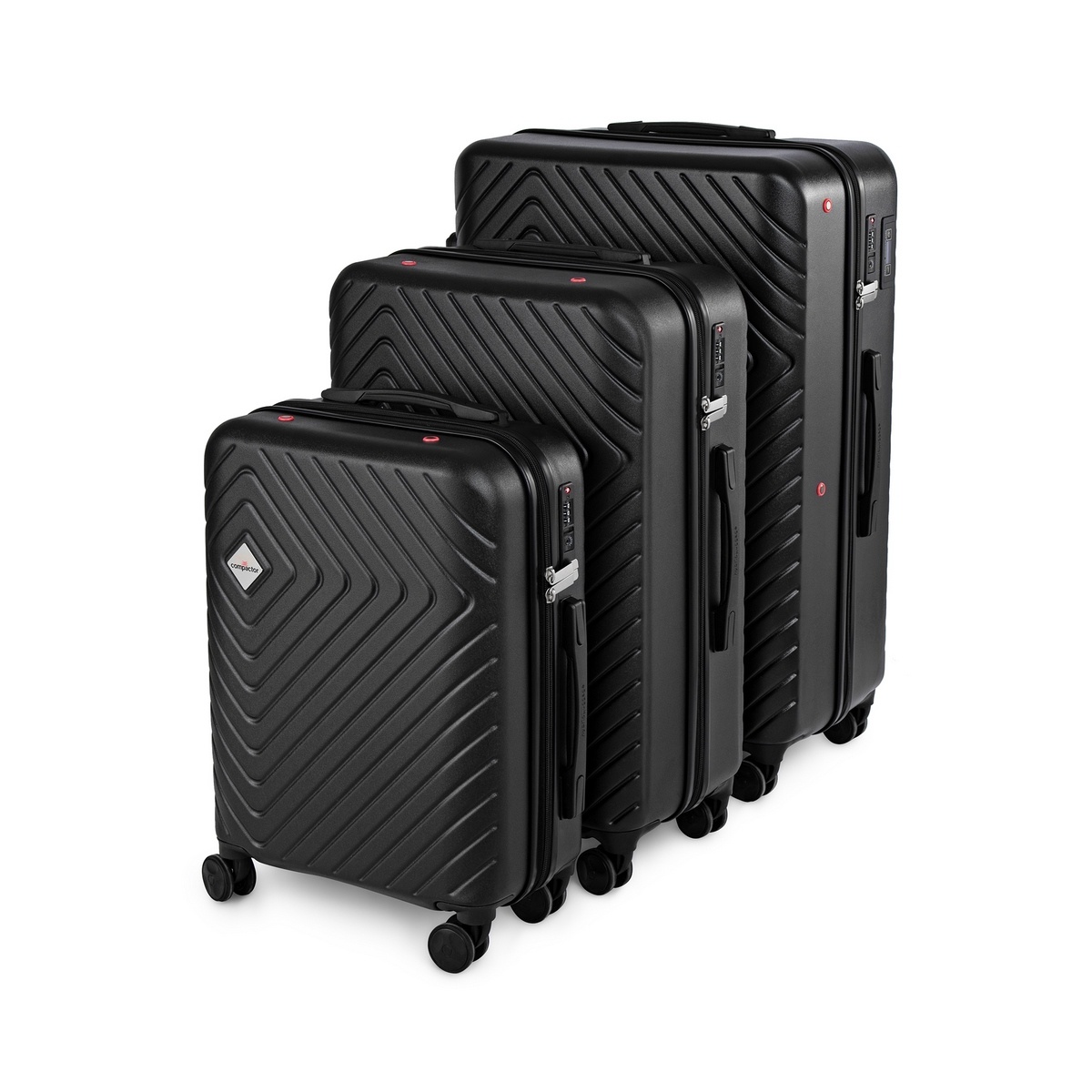 Sada 3ks cestovních kufrů na kolečkách Compactor Cosmos