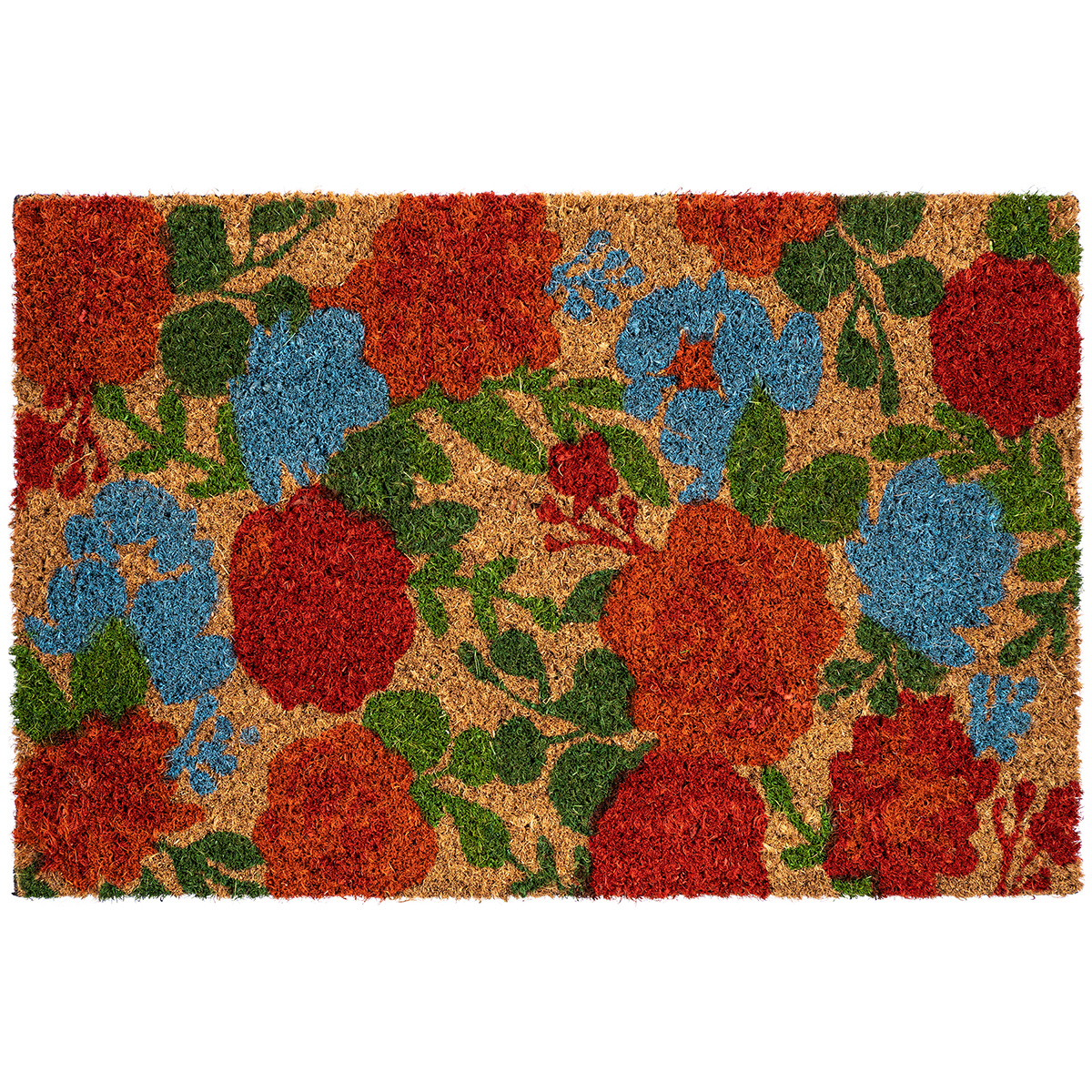 Trade Concept Kokosová rohožka Květiny barevná