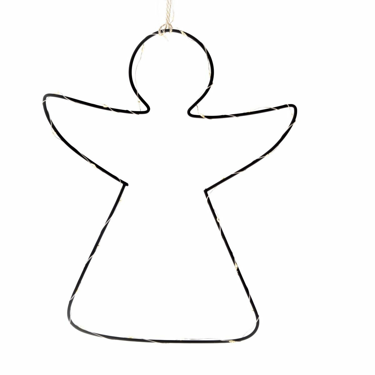 Vánoční LED závěsná dekorace Silueta anděla
