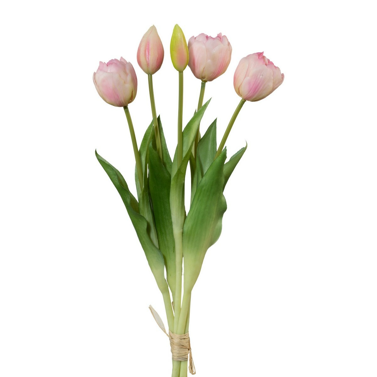 Umělý svazek tulipánů světle růžová