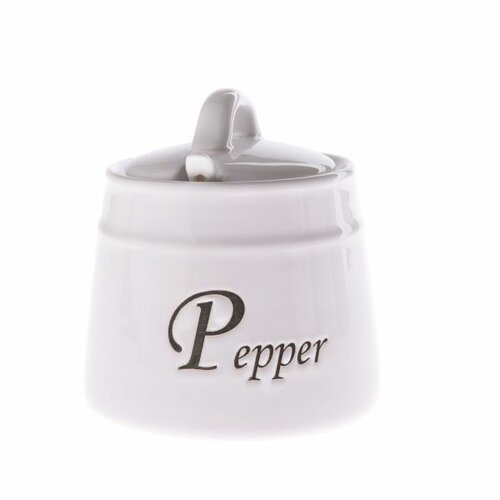 Keramická dóza na pepř Pepper se lžičkou