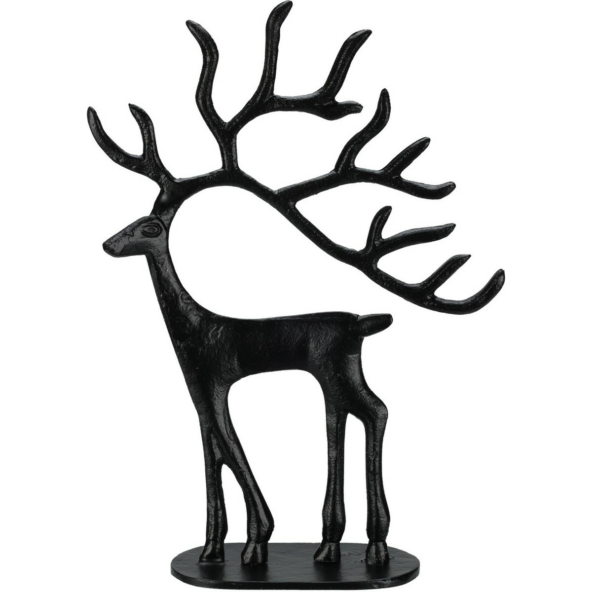 Vánoční hliníková dekorace Black reindeer