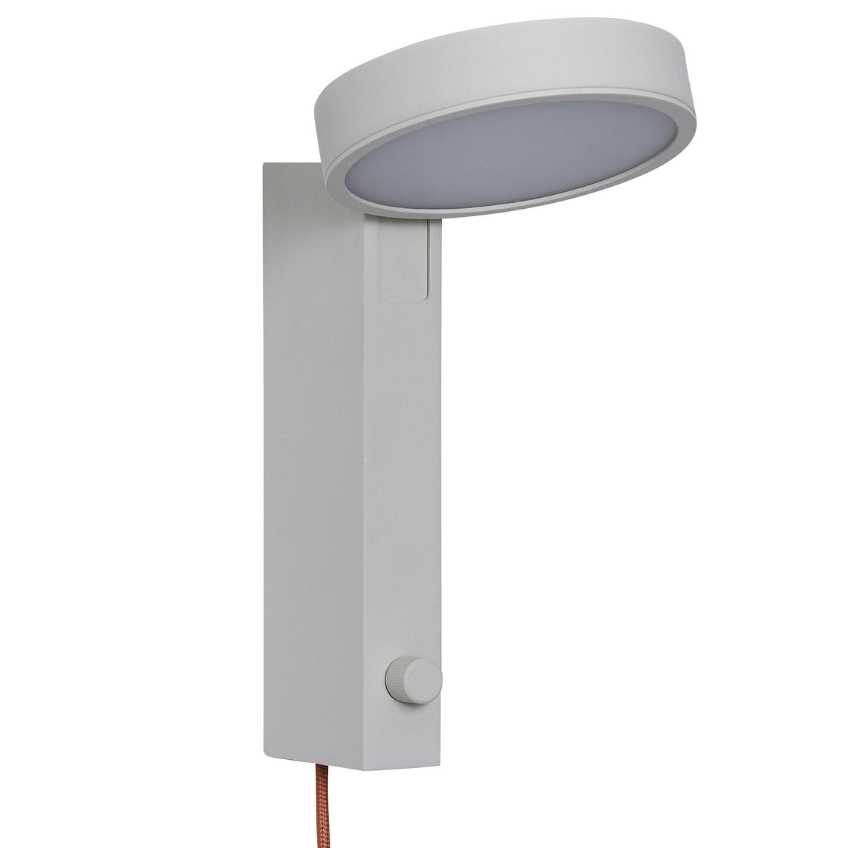 Béžové kovové nástěnné LED světlo Hübsch Crea