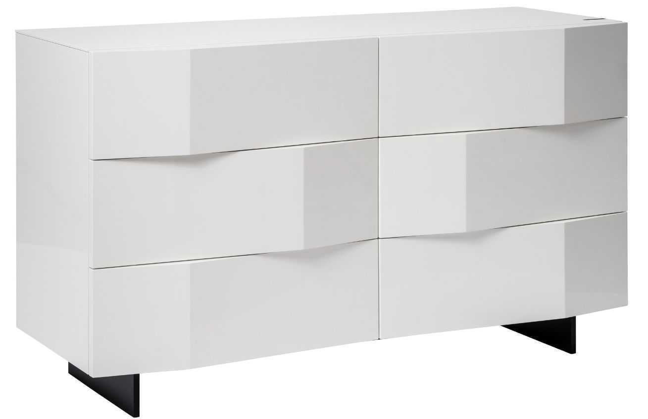 Bílá komoda Marco Barotti Linea Diamond 120 x 45 cm