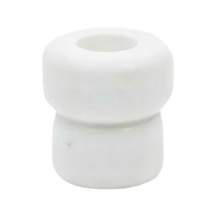 Bílý mramorový svícen Kave Home Signe 8 cm