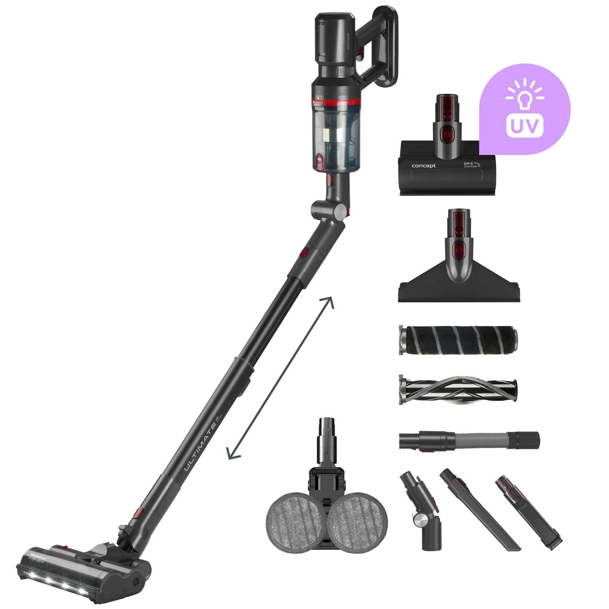 Concept VP6260 tyčový vysavač 4v1 Ultimate Pro+