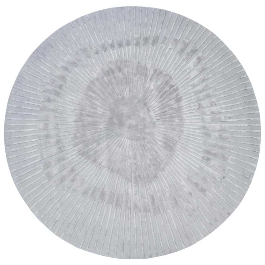 Fargotex Šedý kulatý koberec Radius 200 cm
