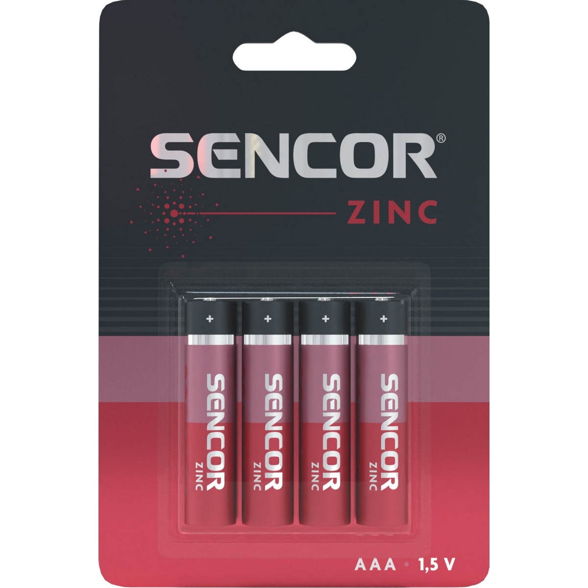 Sencor SBA R03 zinkouhlíková baterie AAA