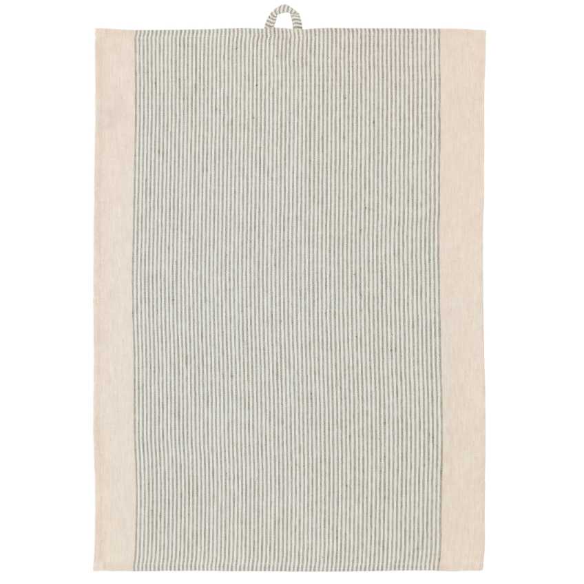 Södahl Béžová bavlněná utěrka Stripe 50 x 70 cm