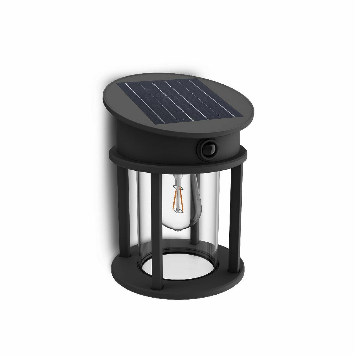 Philips Geri UltraEfficient solární LED kulaté svítidlo se senzorem antracit