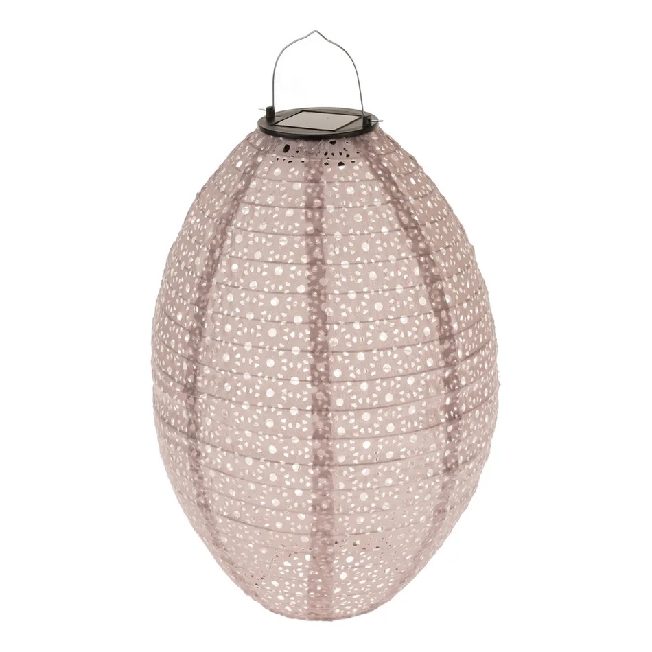 Textilní vekovní lampion se solárním LED světlem
