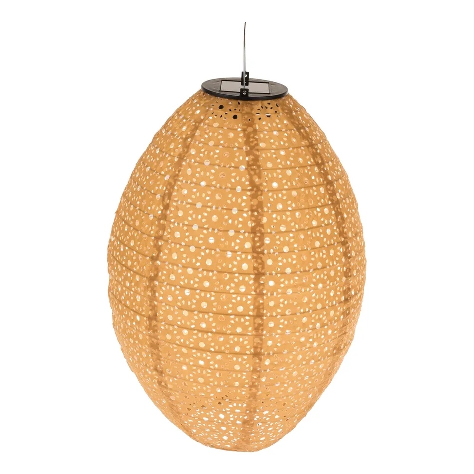 Textilní vekovní lampion se solárním LED světlem
