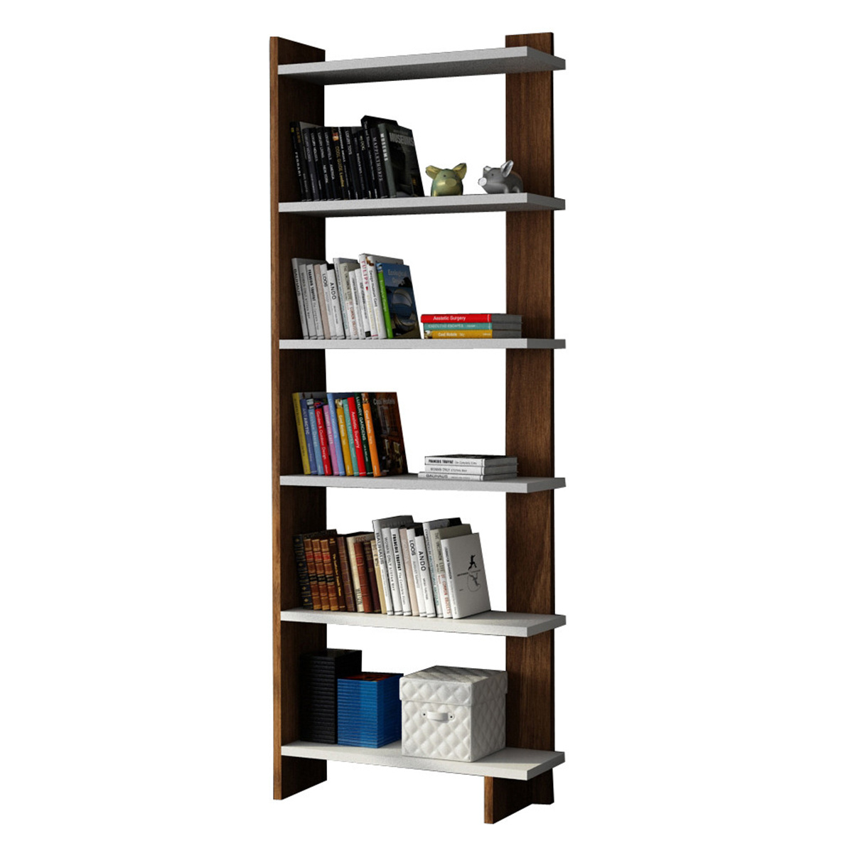 Knihovna Order White Walnut