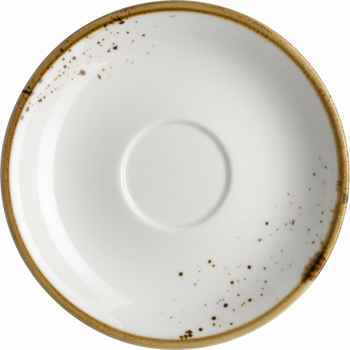 Mäser Podšálek na espresso Pintar White hnědé tečky 13 cm