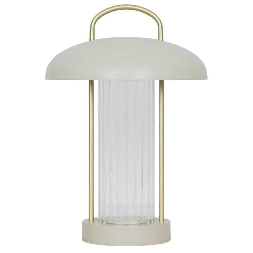 Nordlux Béžová kovová stolní LED lampa Mirano