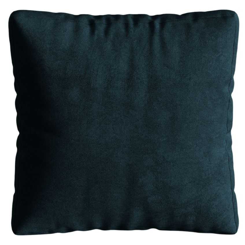 Tmavě modrý sametový polštář MICADONI Martina 65 x 65 cm