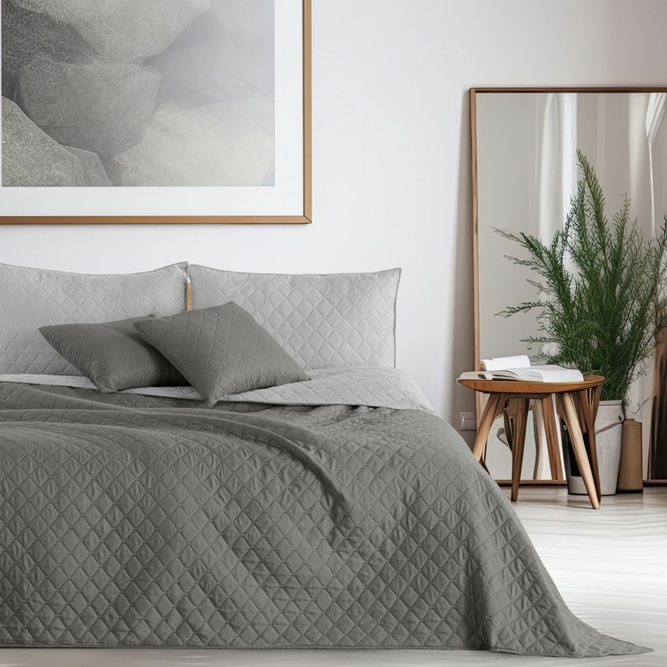 DecoKing Přehoz na postel Axel grafitová/šedá