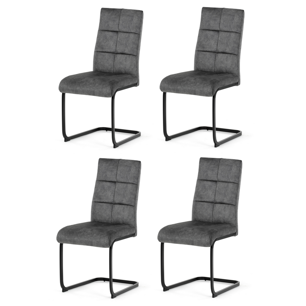 Sada jídelních židlí Vintage DCL-D1275 GREY4