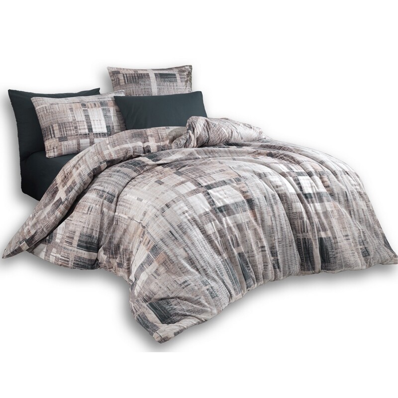 BedTex Bavlněné povlečení Alvaro šedá