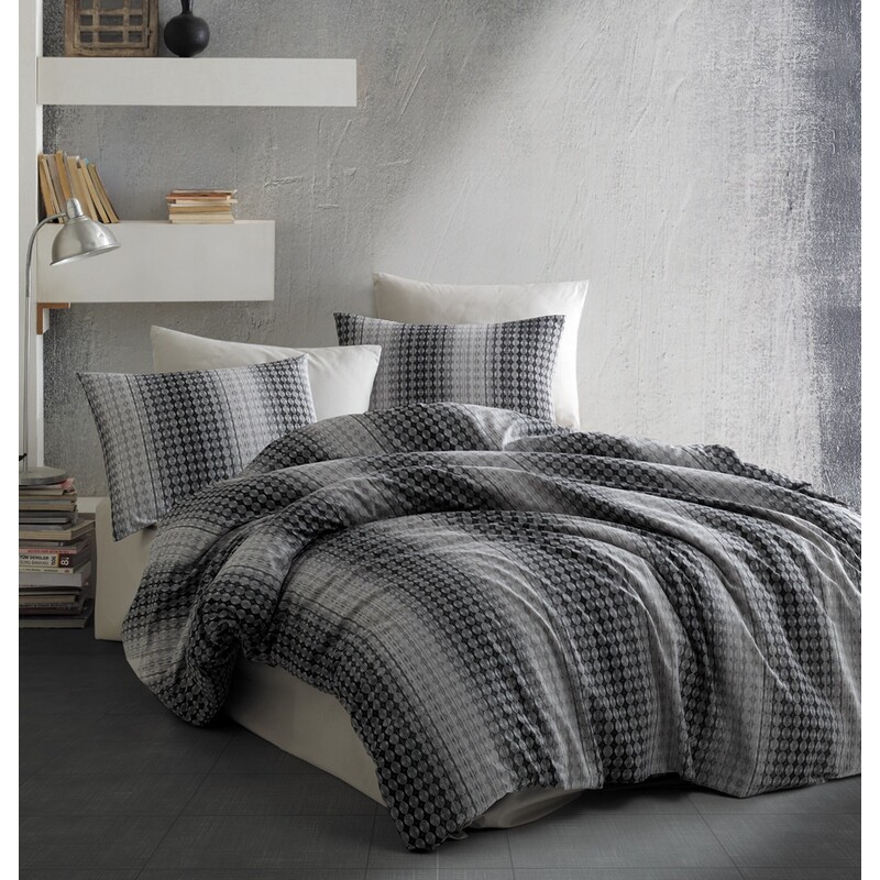 BedTex Bavlněné povlečení Oberon šedá
