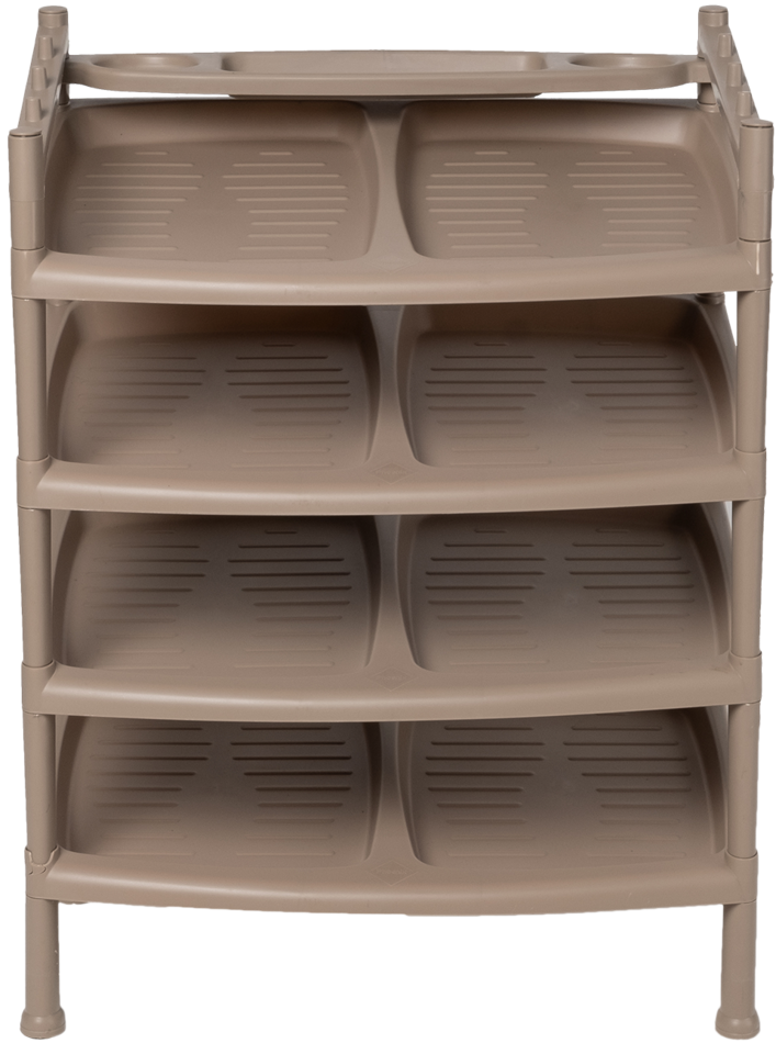 Botník 4 patra Brown 52 x 34 x 67 cm