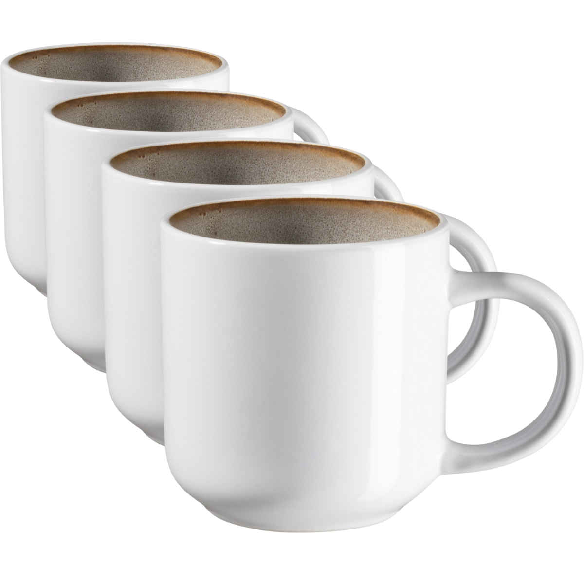 Mäser Sada hrnků na kávu Lunaria Brown 360 ml