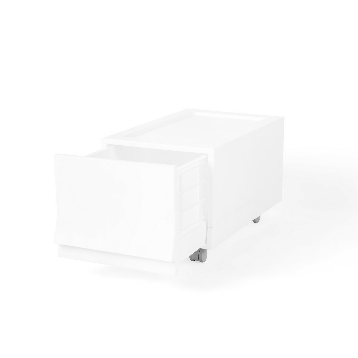 Modulární úložný box Wave Junior Snow s kolečky 43