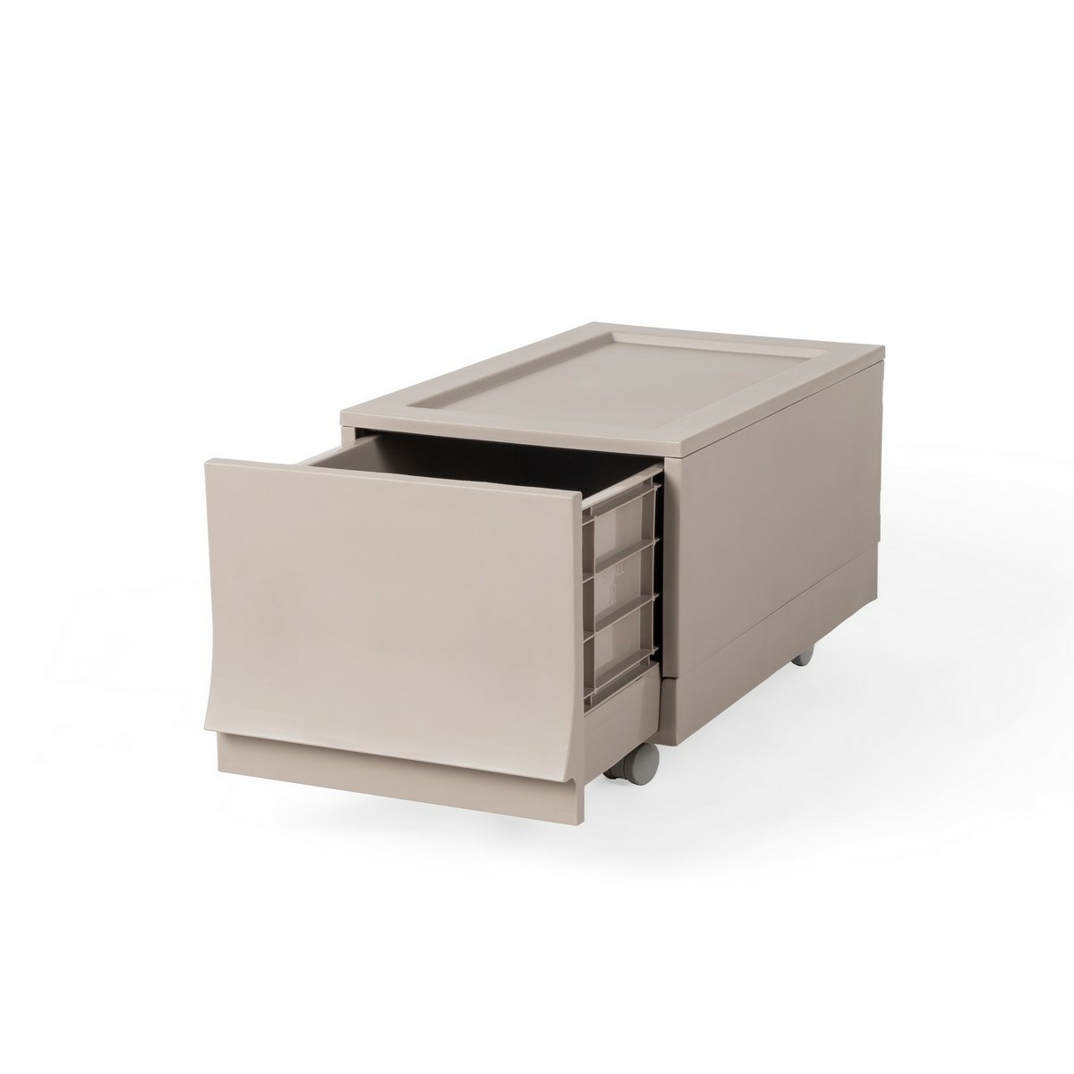 Modulární úložný box Wave Junior Wood s kolečky 43