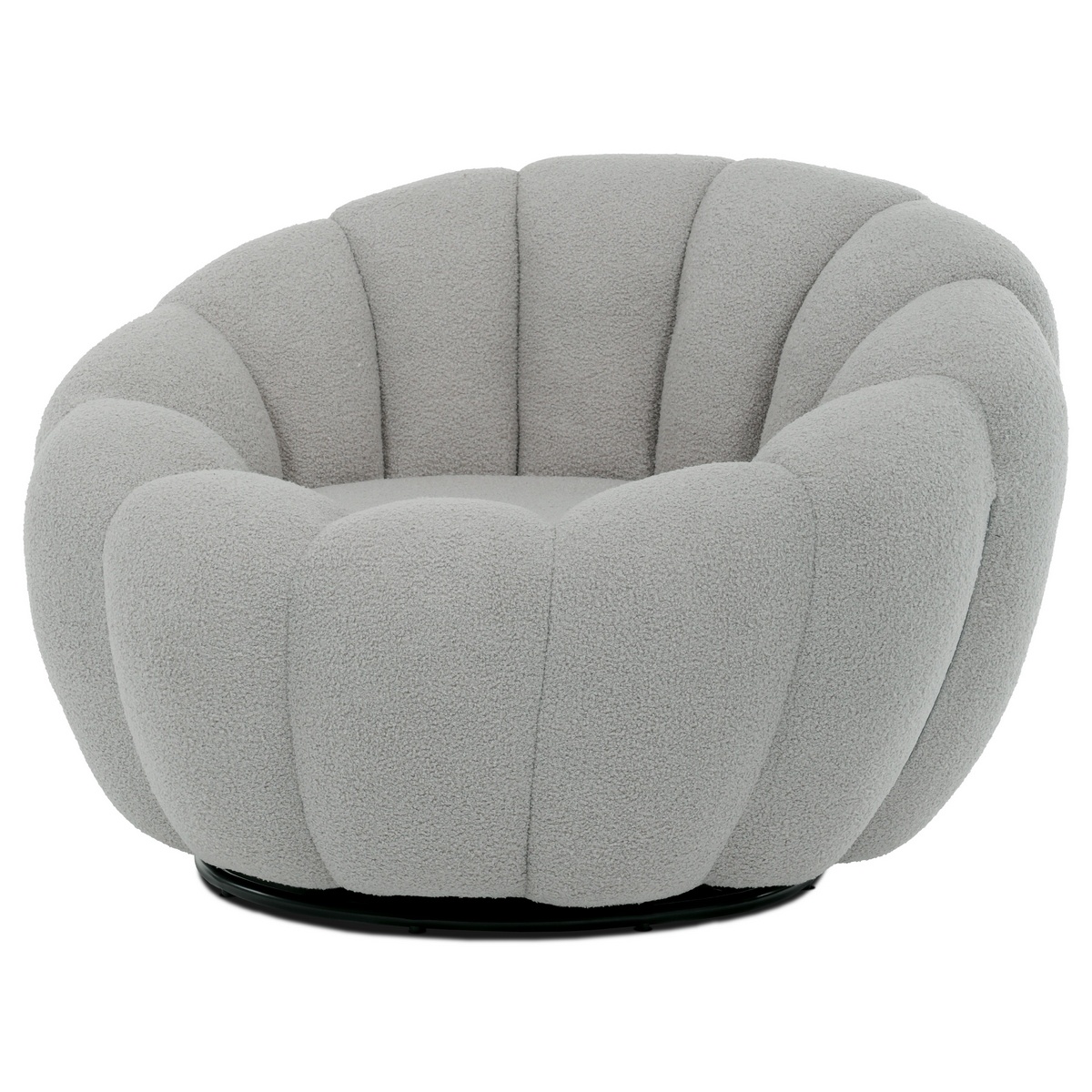 Otočné křeslo Bouclé GREY2