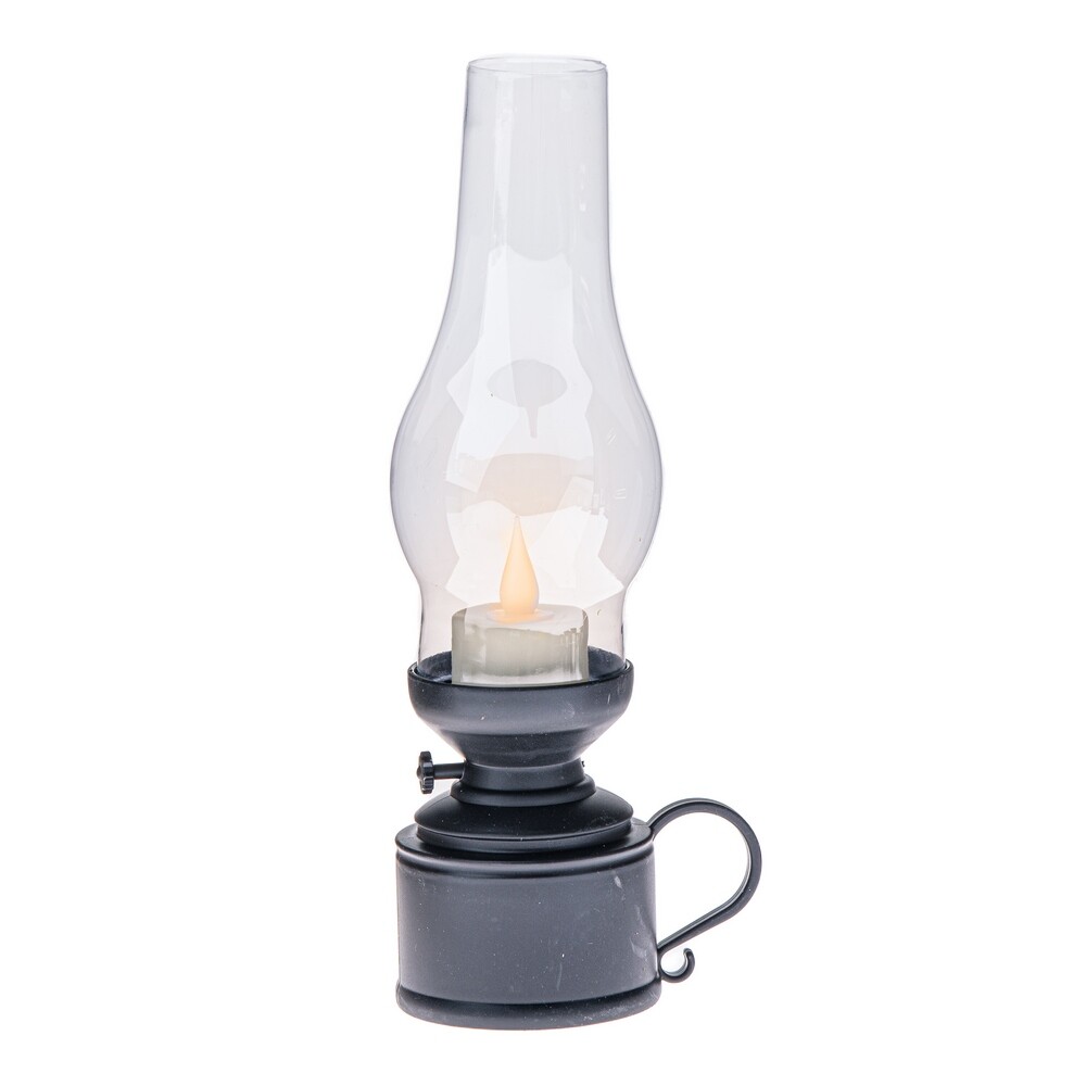 Plastová lucerna s LED svíčkou Flame