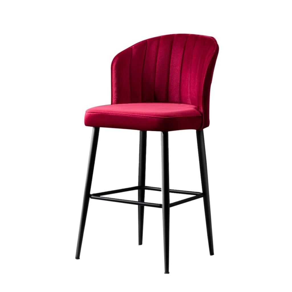 Sada barových židlí Rubi Claret Red