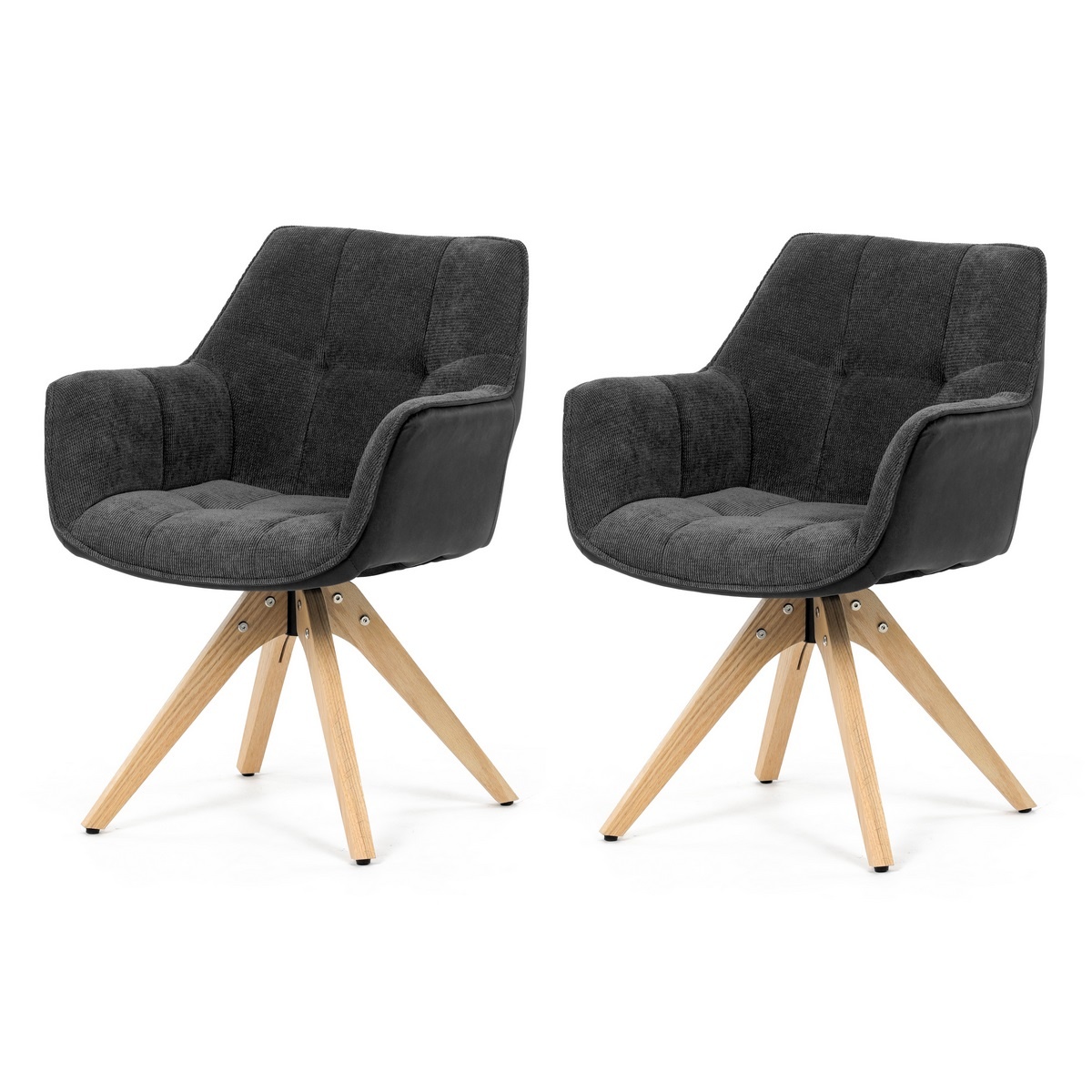 Sada jídelních židlí HC-D7180 GREY2