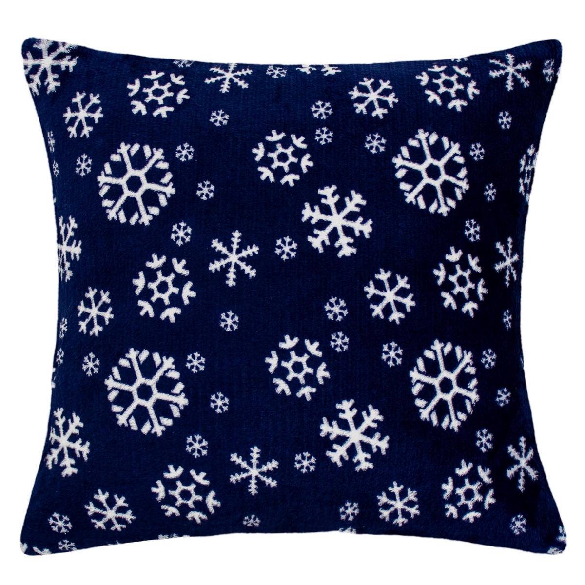 Domarex Dekorativní povlak na polštár Snowflakes navy