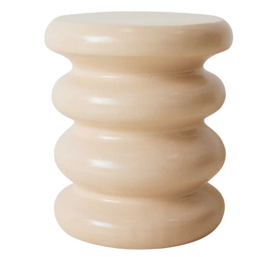HKLIVING Béžový odkládací stolek Allure 29 cm
