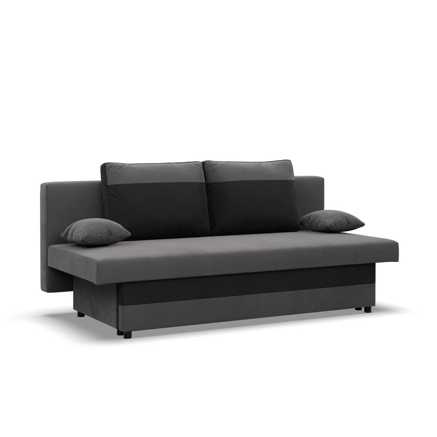 Velká rozkládací pohovka SONY model 2 Šedá-černá