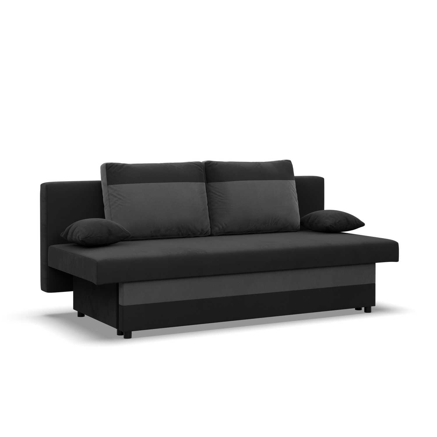 Velká rozkládací pohovka SONY model 2 Černá-šedá