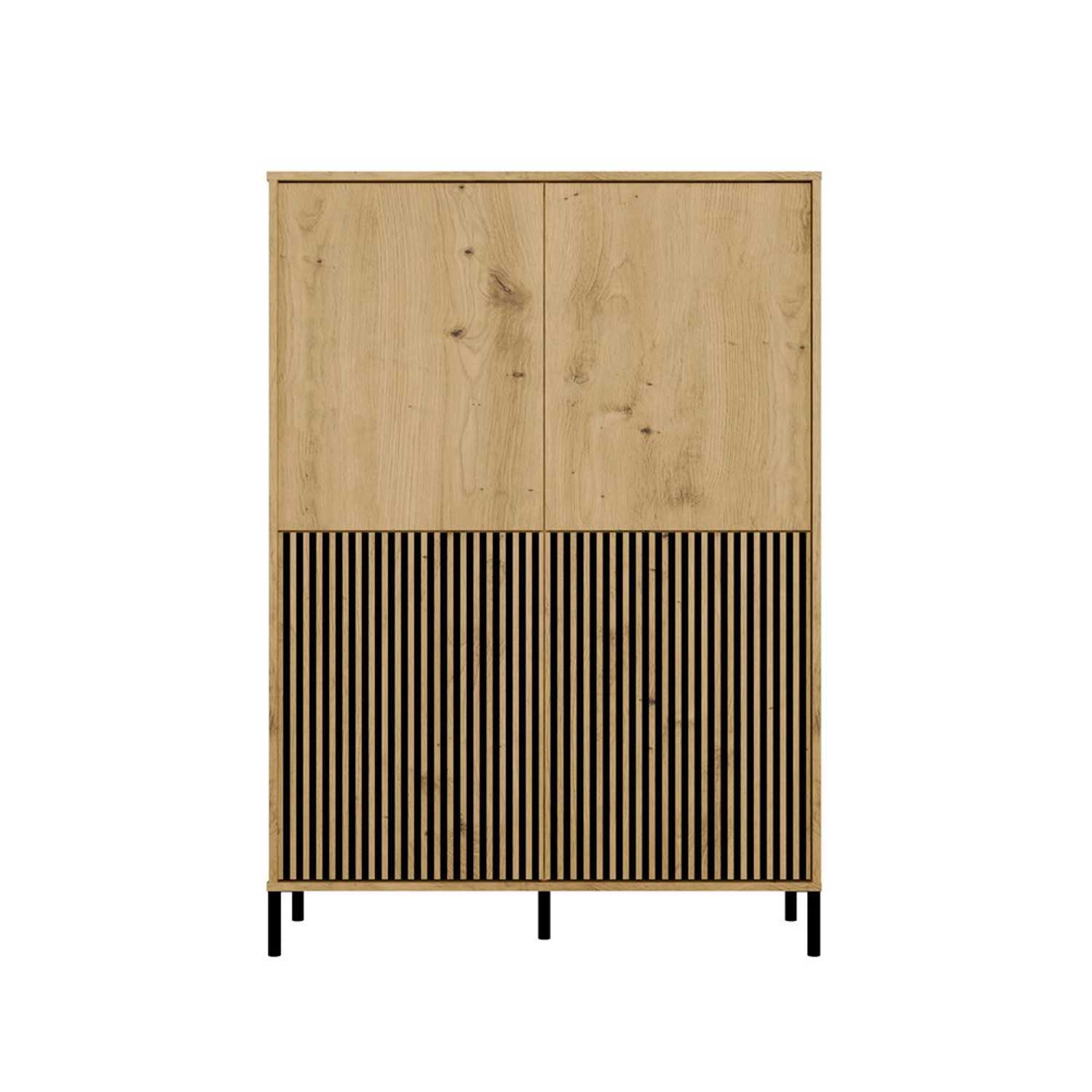 Policový regál KAMARO 4DK SLIM/hladký - dub artisan