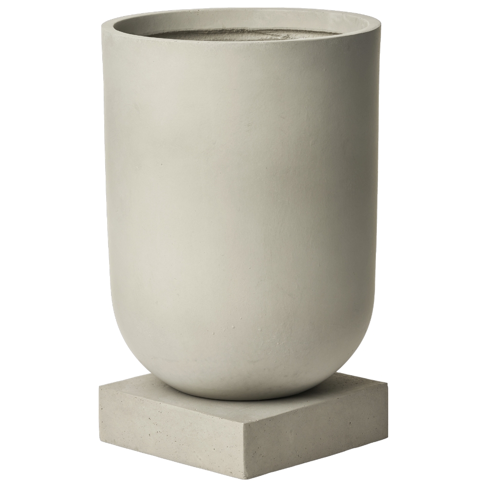 Bolia Šedý cementový květináč Podium 30 cm