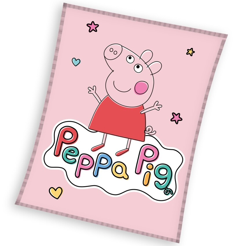 Carbotex Dětská deka Prasátko Pepa Veselá Pepina