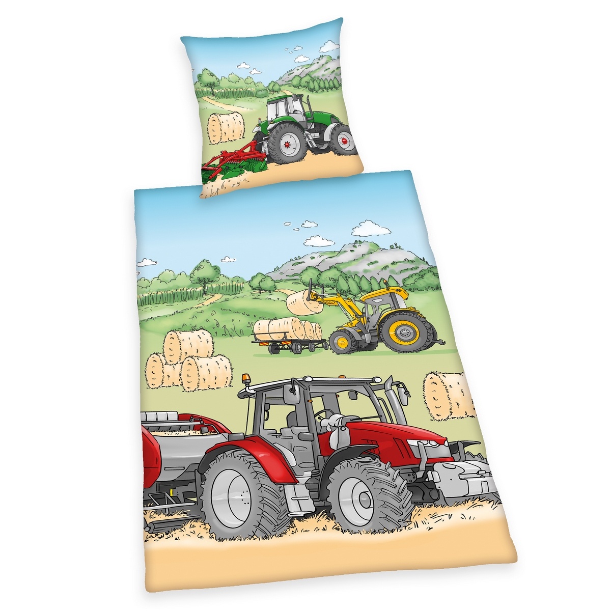 Herding Dětské Bavlněné povlečení Traktor