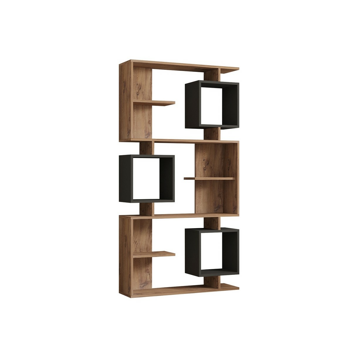 Knihovna Icardi Anthracite and Atlantic Pine