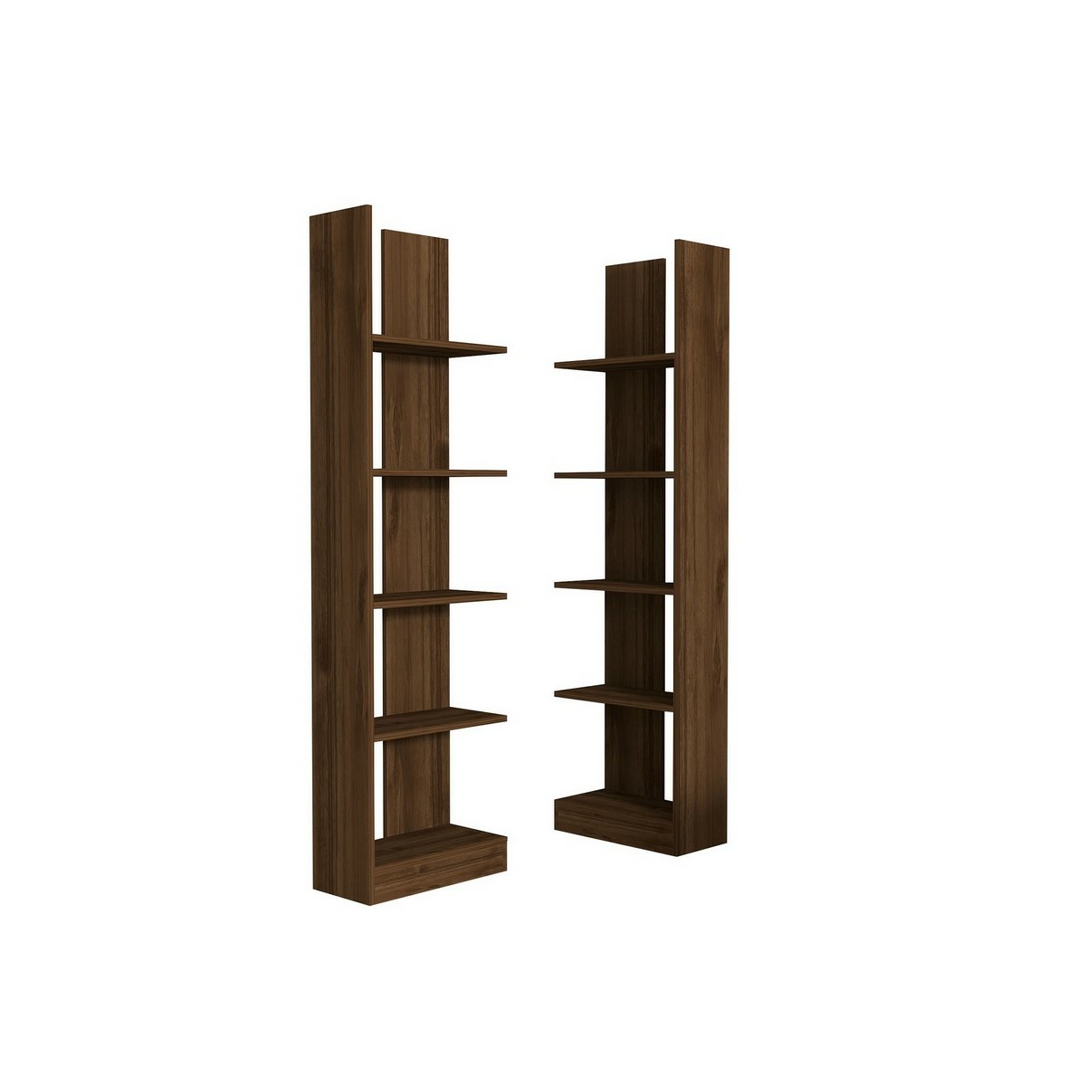 Knihovna Ikiz Walnut