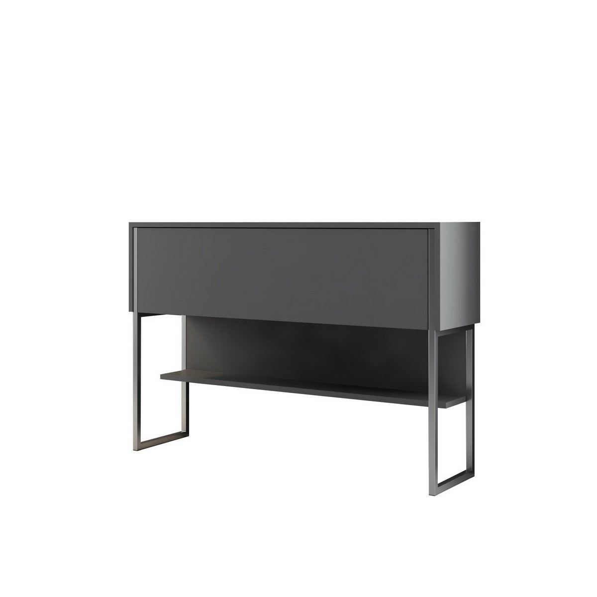 Komoda Luxe Anthracite and Silver